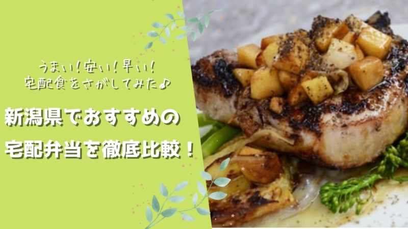 新潟県でおすすめの宅配食を徹底比較！