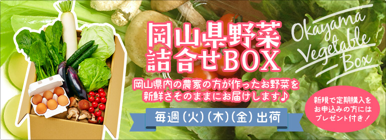 岡山野菜カタログホームページより 野菜BOXの画像