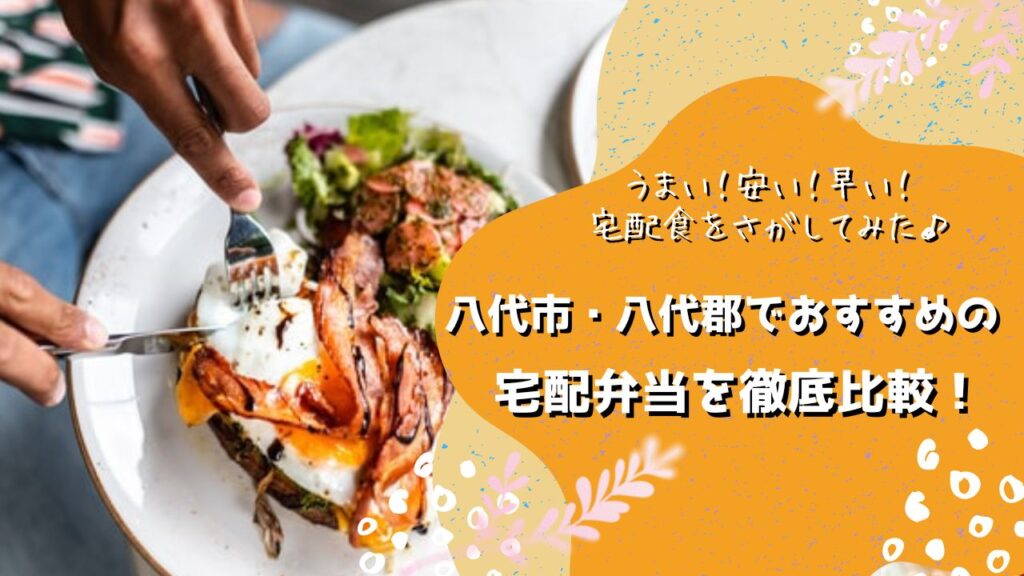 八代市・八代郡でおすすめの宅配弁当6社を比較！