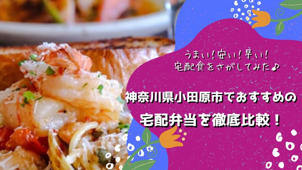 小田原市でおすすめの宅配弁当6社を比較！