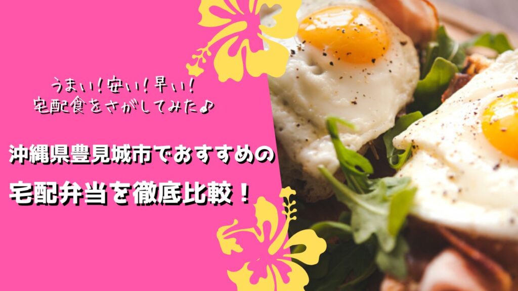 豊見城市でおすすめの宅配弁当6社を比較！