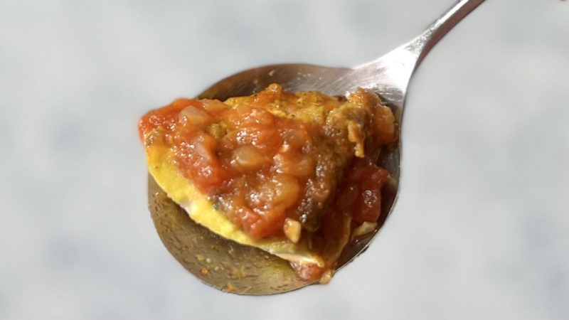 メカジキのハーブソースカレー焼きアジアントマトスープ