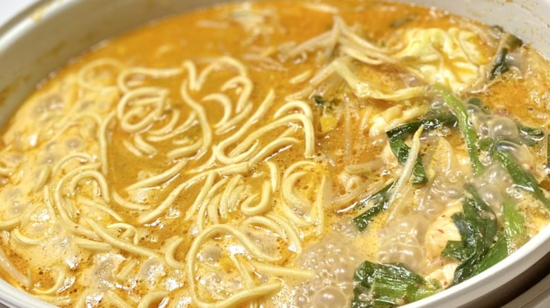 ピリ辛濃厚味噌スープ