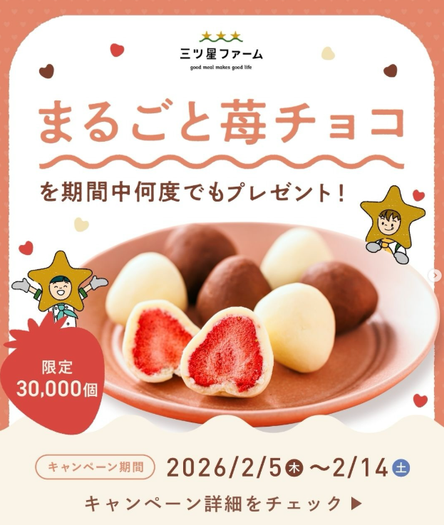 「まるごと苺チョコ」をプレゼント