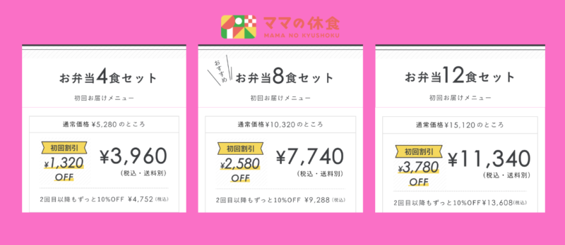ママの給食・値段