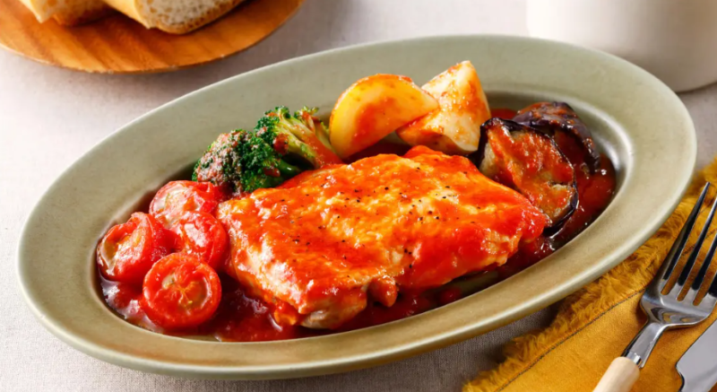 チキンステーキポモドーロソース