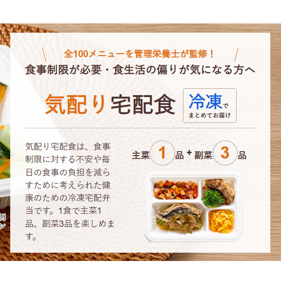 ウェルネスダイニング 気配り宅配食